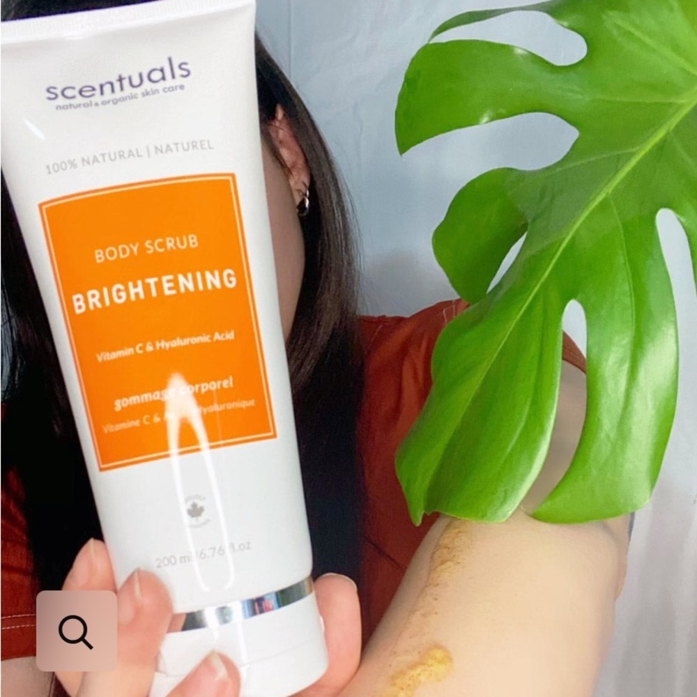 NEW Unopened Scentuals Brightening Body Scrub skin buffer 6.7 fl oz Organic